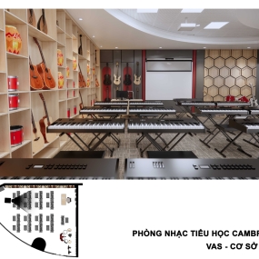 Phương Án Thiết Kế VAS Sala Campus - Phòng Nhạc 