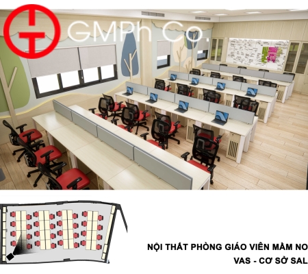 Phương Án Thiết Kế VAS Sala Campus - Phòng Giáo Viên Mầm Non