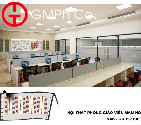Phương Án Thiết Kế VAS Sala Campus - Phòng Giáo Viên Mầm Non