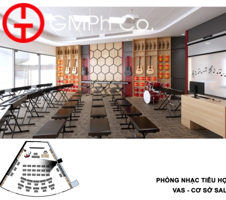Phương Án Thiết Kế VAS Sala Campus - Phòng Nhạc Tiểu Học