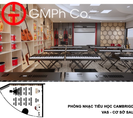 Phương Án Thiết Kế VAS Sala Campus - Phòng Nhạc 