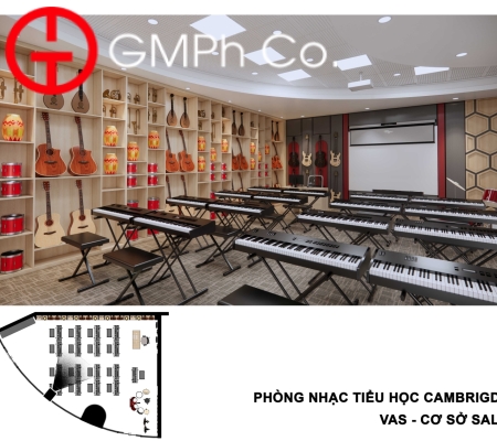 Phương Án Thiết Kế VAS Sala Campus - Phòng Nhạc 