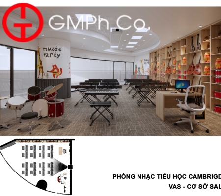 Phương Án Thiết Kế VAS Sala Campus - Phòng Nhạc 