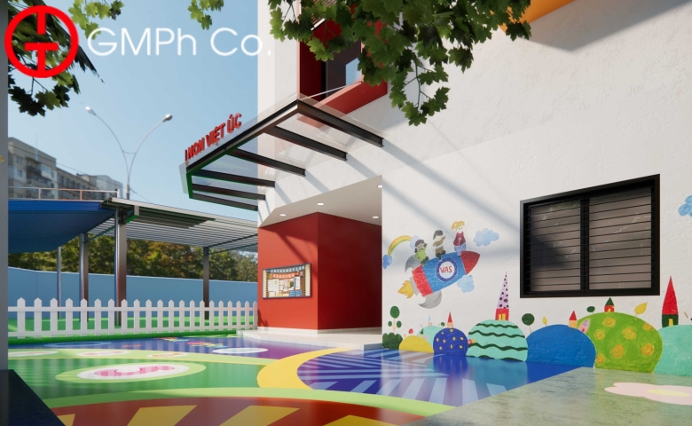 Phương Án Thiết Kế Sân Mầm Non Garden Hill 2024